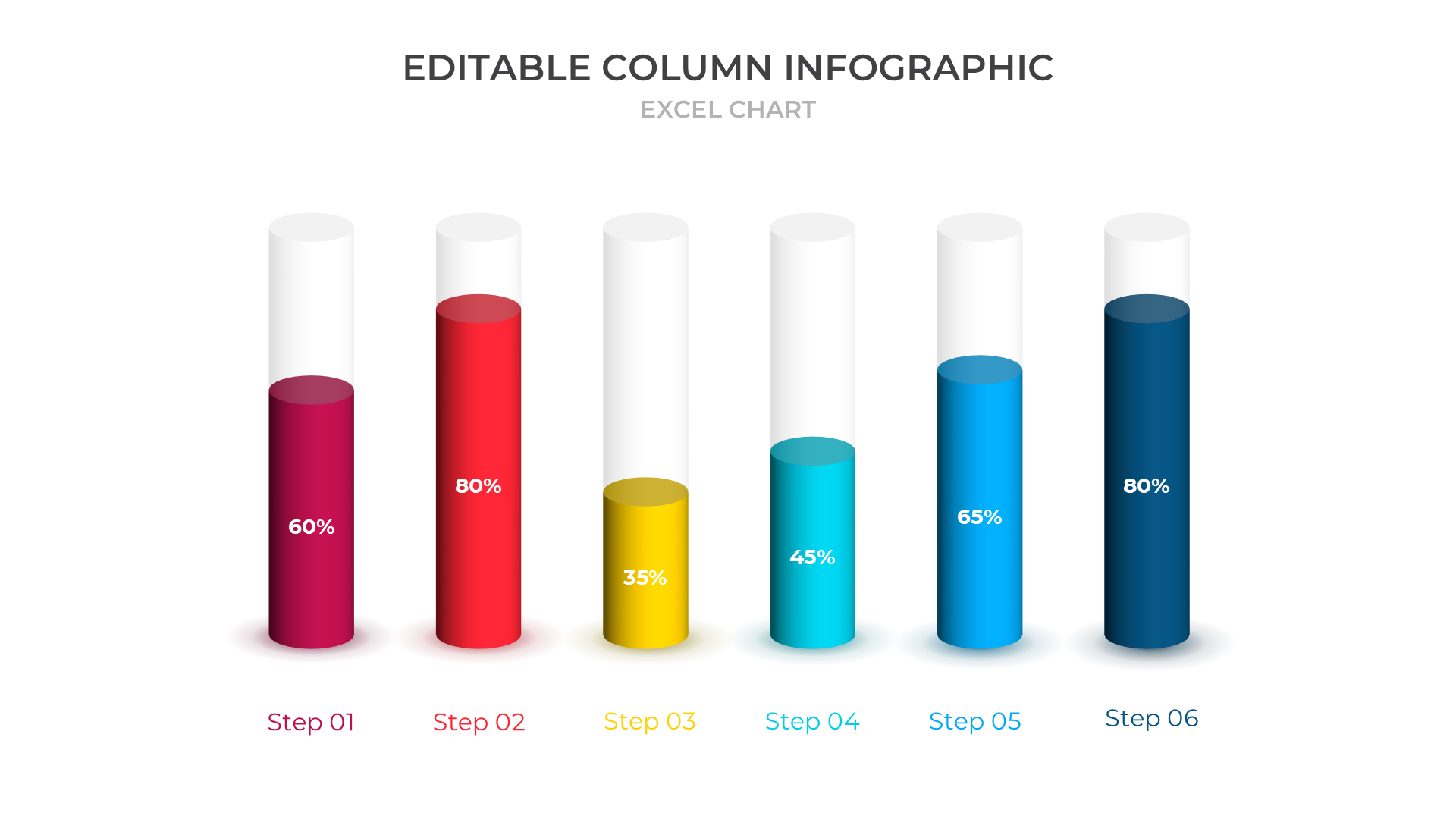 Excel Data Charts [light] slide 3